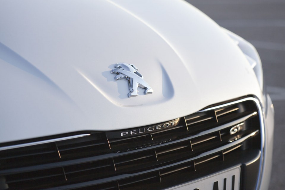 Photo officielle sigle lion capot calandre avant Peugeot 508 Blanc Nacré I - 1-012