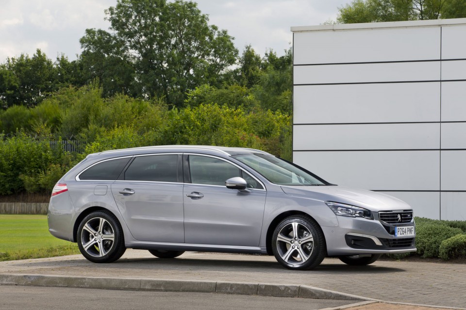 Photo officielle Peugeot 508 SW Féline restylée Gris Artense (