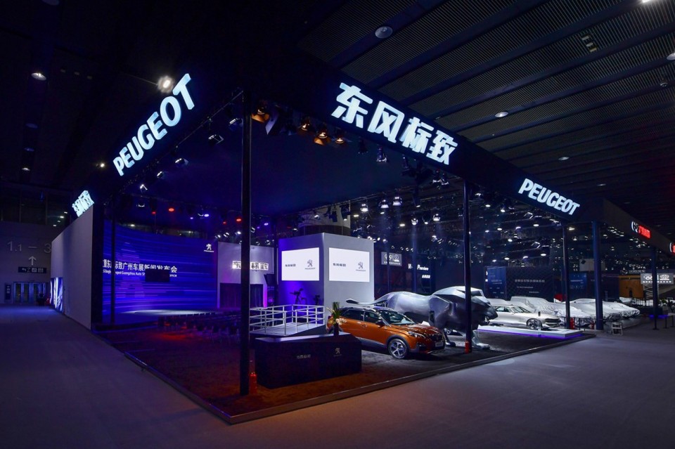 Photo officielle stand Peugeot - Salon de Canton, Chine (2018)