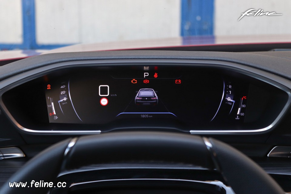 Photo combiné numérique nouvelle Peugeot 508 GT II (2018)