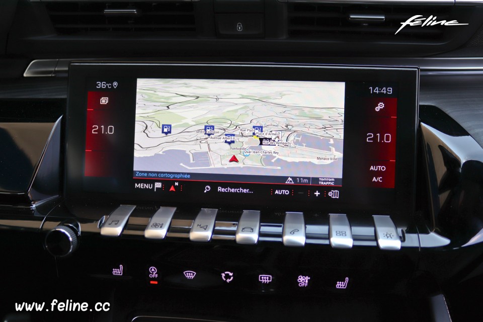 Photo navigation GPS écran tactile nouvelle Peugeot 508 GT II (