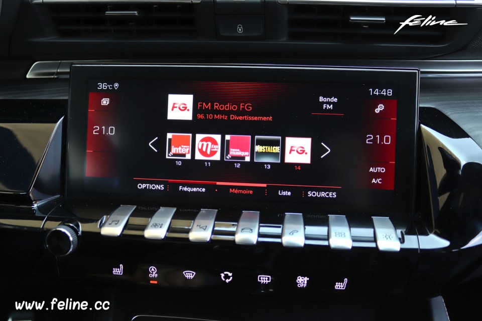 Photo radio FM écran tactile nouvelle Peugeot 508 GT II (2018)