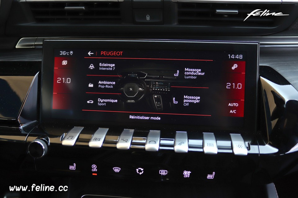 Photo réglages écran tactile nouvelle Peugeot 508 GT II (2018)