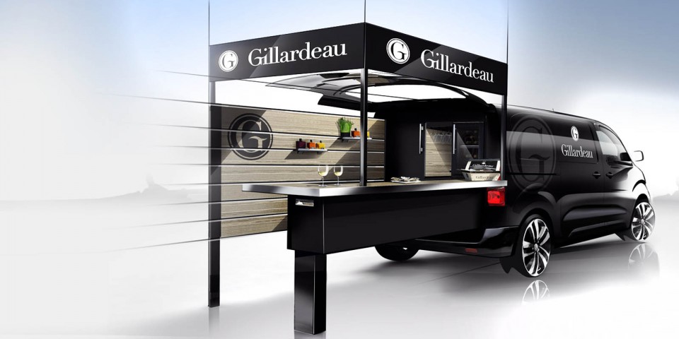 Photo design sketch officiel Peugeot Foodtruck Gillardeau (2017)