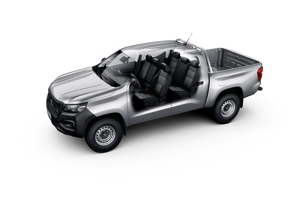 Photo modularité intérieure sièges Peugeot Landtrek Pick-up (