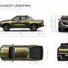 Dimensions extérieures double cabine Peugeot Landtrek VP Pick-u