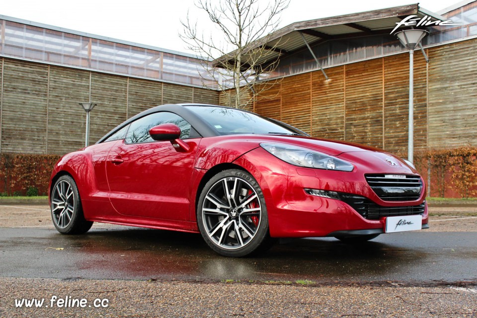 Photo 3/4 avant Peugeot RCZ R - 1.6 THP 270 - Rouge Erythrée