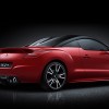 Vue arrière Peugeot RCZ R I Rouge (fond noir) - 1-005