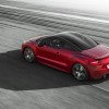 Photo aérienne 3/4 arrière dynamique Peugeot RCZ R I Rouge Erythrée - 2-012