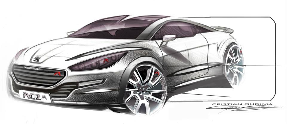 Sketch Peugeot RCZ R I - 3-001