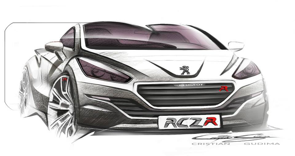 Sketch Peugeot RCZ R I - 3-002