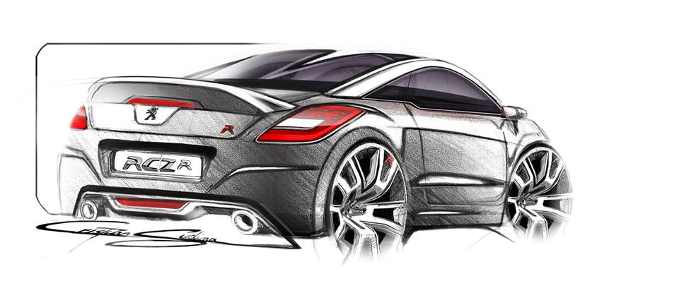 Sketch Peugeot RCZ R I - 3-003