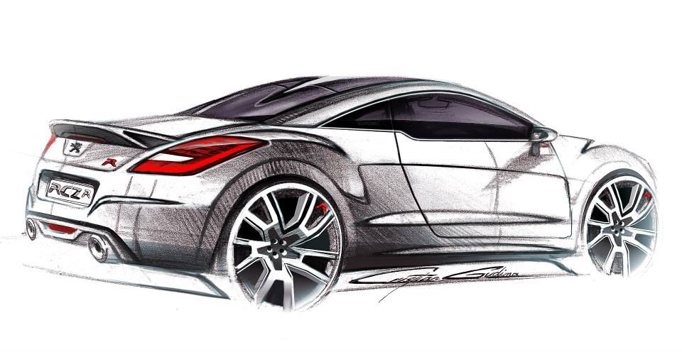 Sketch Peugeot RCZ R I - 3-004