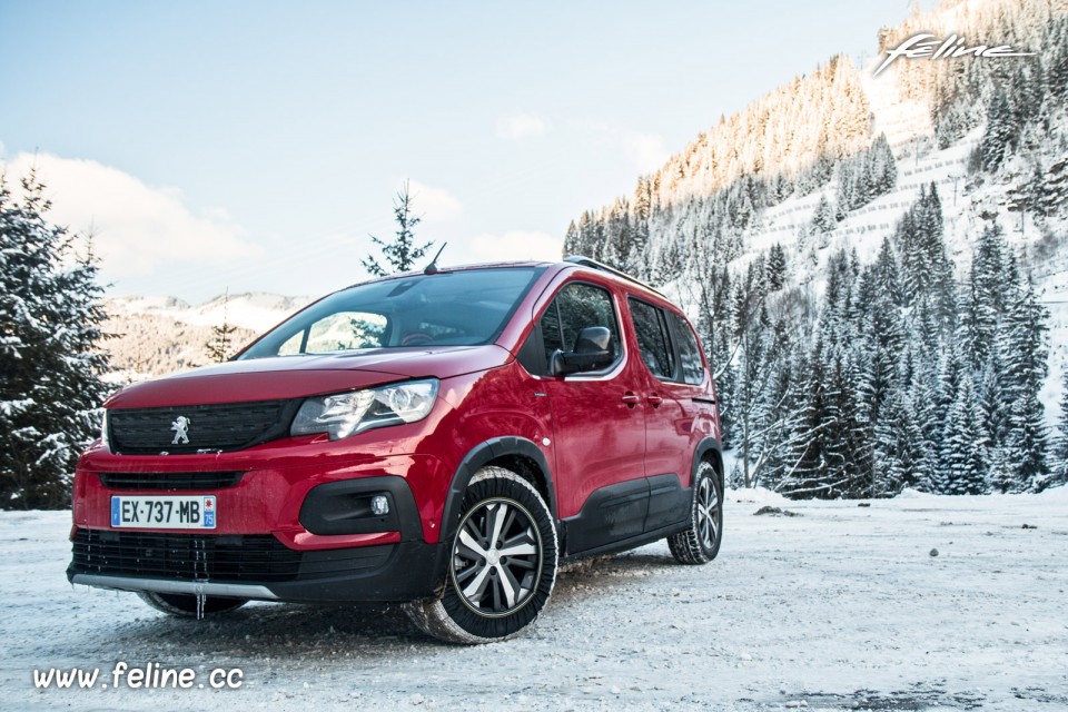 Photo 3/4 avant Peugeot Rifter I GT Line 1.5 BlueHDi 130 (2019)