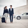 Photo porte documents slim et trolley cuir Alcantara Peugeot 508