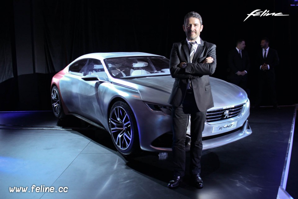 Gilles Vidal et la Peugeot Exalt Concept