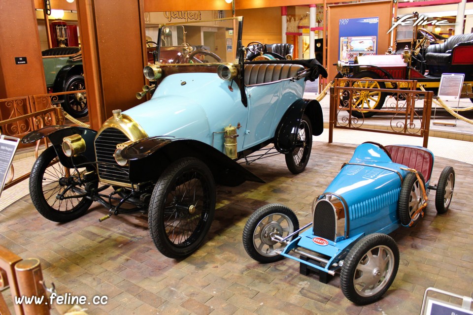 Peugeot Bébé Type BP1 (1913) et Baby Bugatti (1927) - Musée d