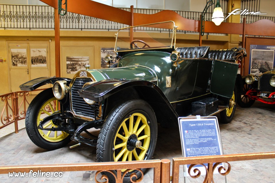 Peugeot Type 139 A Torpédo (1911) - Musée de l'Aventure Peugeo