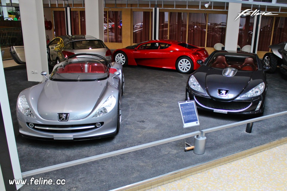 Peugeot 607 Féline (2000) et Peugeot 907 (2004) Concepts - Mus