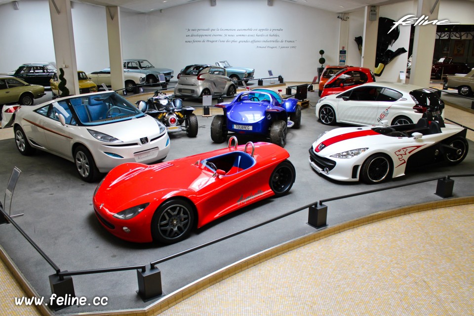 Exposition concept cars Peugeot - Musée de l'Aventure Peugeot