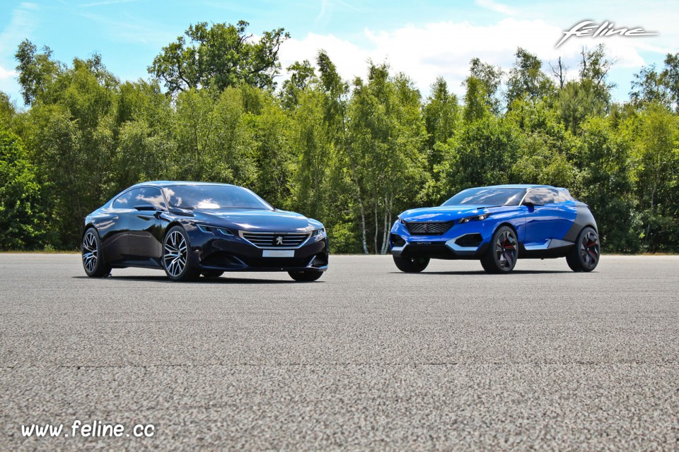 Photo Peugeot Quartz et Exalt concepts (2015)