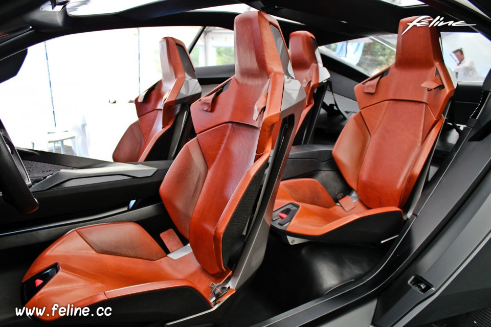 Photo sièges baquet cuir Peugeot Quartz Concept (2015) - Circui
