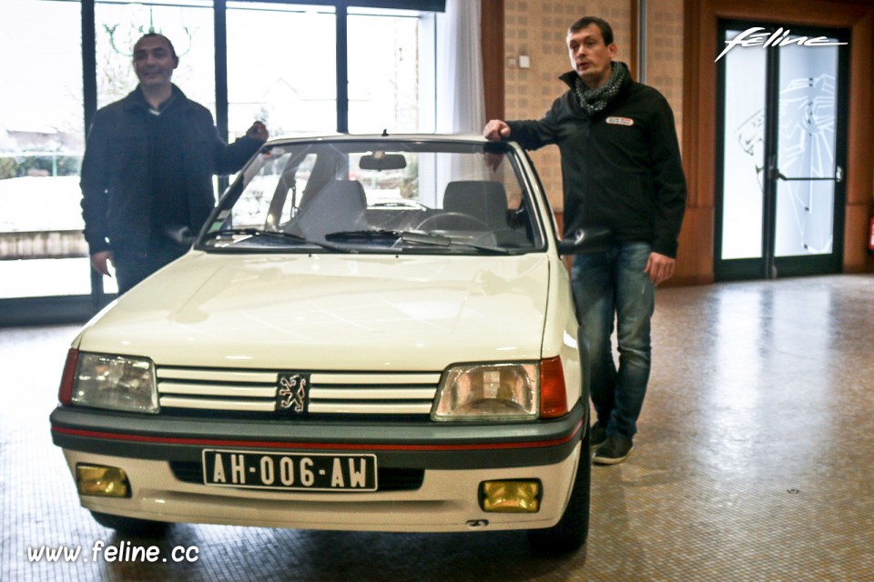 Photo remise clés Peugeot 205 #MonSacréNuméro (2016)