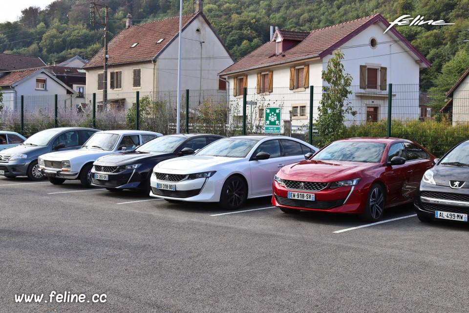 Photo road-trip Peugeot 508 et 504 Spirit of France (2018)