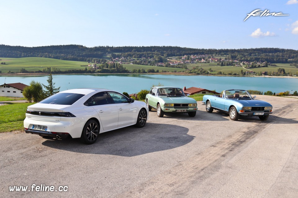 Photo road-trip Peugeot 508 et 504 Spirit of France (2018)