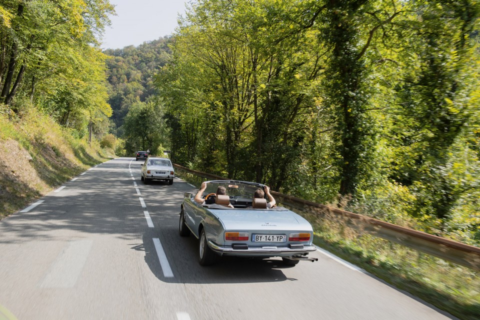 Photo road-trip Peugeot 508 et 504 Spirit of France (2018)