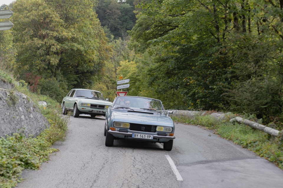 Photo road-trip Peugeot 508 et 504 Spirit of France (2018)