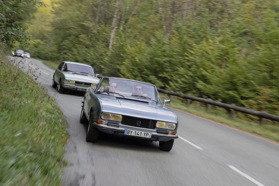 Photo road-trip Peugeot 508 et 504 Spirit of France (2018)