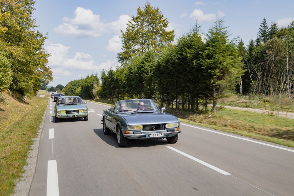Photo road-trip Peugeot 508 et 504 Spirit of France (2018)