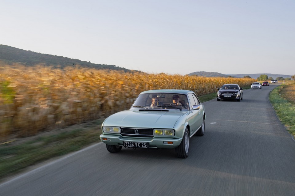Photo road-trip Peugeot 508 et 504 Spirit of France (2018)
