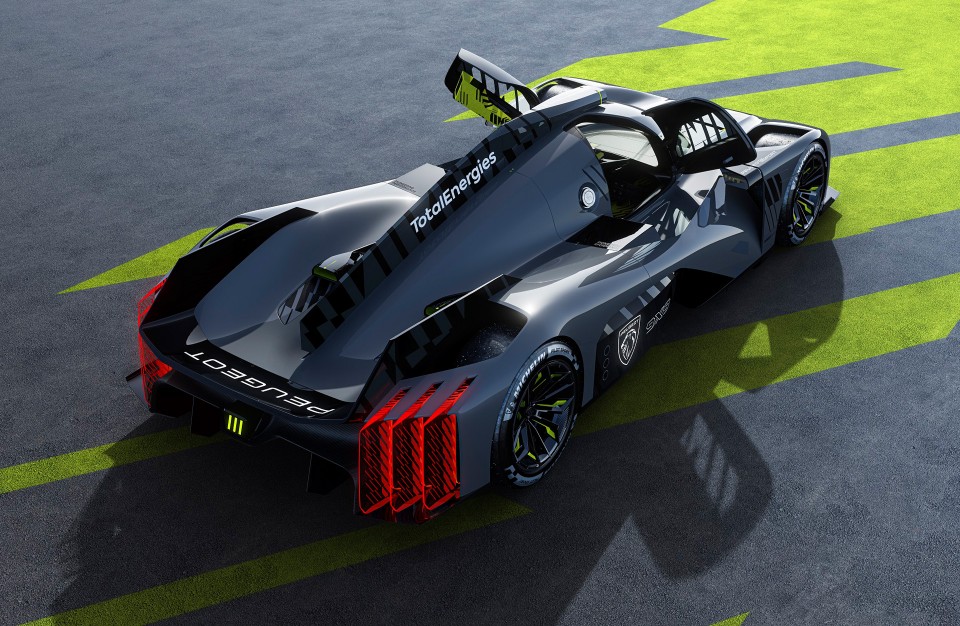Photo 3/4 arrière Peugeot 9X8 Hypercar prototype (2021)